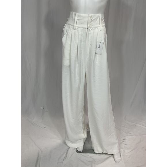 Nonchalant 'Label' White Page Pant Size M - NWT - Picture 2 of 5